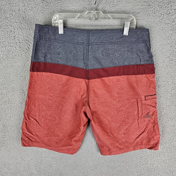 Prana Montericco Board Shorts Style M3MONT114 Men's Size 33 - Picture 2 of 11